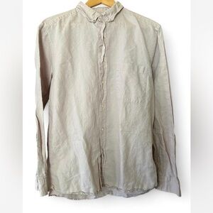 Zara Beige Relaxed Fit Shirt